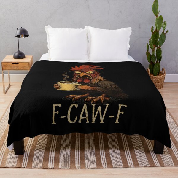 Item preview, Fcawf Grumpy Rooster Funny Tired Chicken Drinking Coffee  designed and sold by tadmercado.