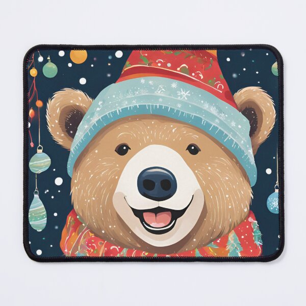 Item preview, Bear with christmas cap designed and sold by Anisha  Vaz.