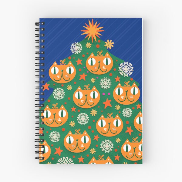 Item preview, Orange Cats Xmas Tree designed and sold by poket.piktures.