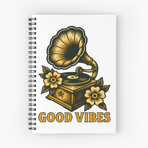 Item preview, Vintage Gramophone Good Vibes Design designed and sold by DariusZD.