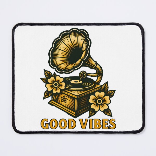 Item preview, Vintage Gramophone Good Vibes Design designed and sold by DariusZD.