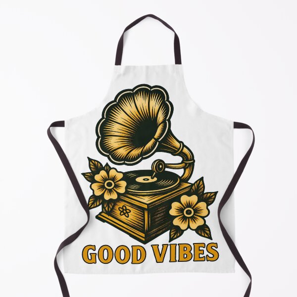 Item preview, Vintage Gramophone Good Vibes Design designed and sold by DariusZD.