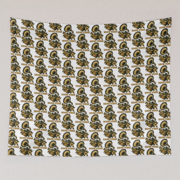 Item preview, Vintage Gramophone Good Vibes Design designed and sold by DariusZD.