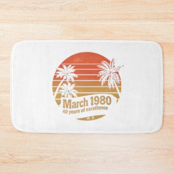 Item preview, Vintage March 1980 Birthday Shirt – 41 Years of Being Awesome – Quarantine Edition Retro Mountain Design designed and sold by No Heaven.