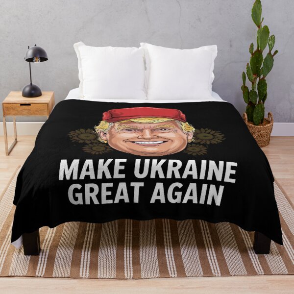 Item preview, Donald Trump with Ukrainian Flag Make Ukraine Great Again for Conservatives and Patriotic designed and sold by GamtosMintys.