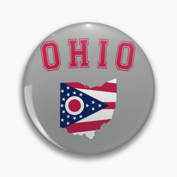 Item preview, Ohio Pride, State Map with Flag – Buckeye Country Spirit designed and sold by mashmosh.
