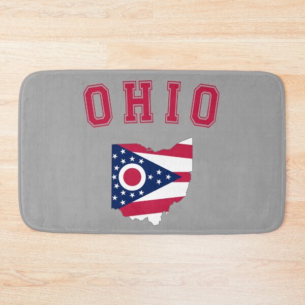 Item preview, Ohio Pride, State Map with Flag – Buckeye Country Spirit designed and sold by mashmosh.