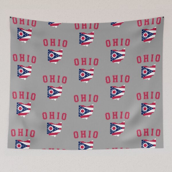 Item preview, Ohio Pride, State Map with Flag – Buckeye Country Spirit designed and sold by mashmosh.