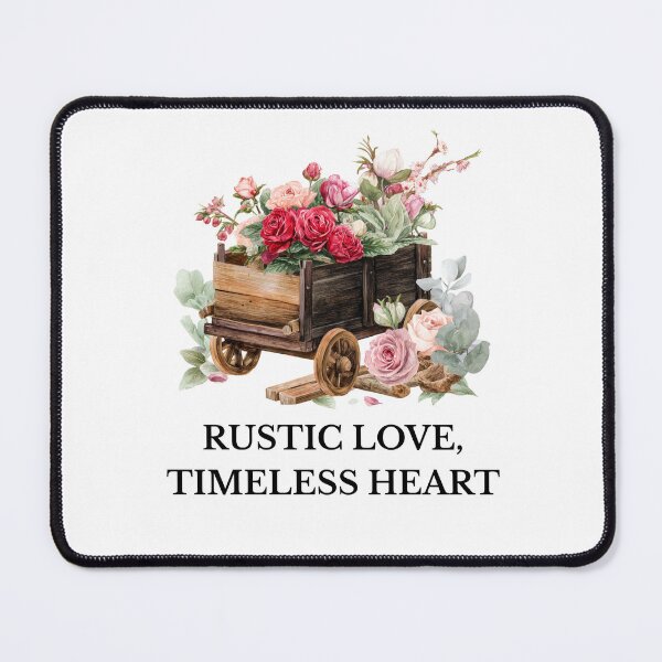 Item preview, Rustic Love, Timeless Heart – Vintage Floral Valentine Farmhouse Style Shirt designed and sold by CraftedHome.