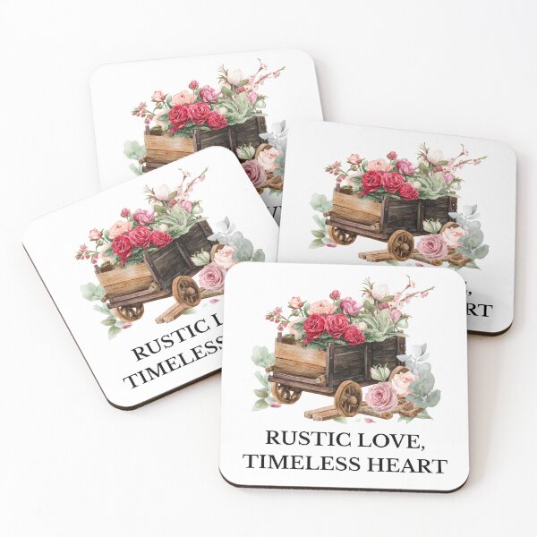 Item preview, Rustic Love, Timeless Heart – Vintage Floral Valentine Farmhouse Style Shirt designed and sold by CraftedHome.