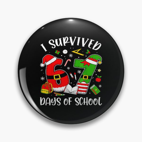 Item preview, I Survived 67 Days Of School Christmas Santa Teacher  designed and sold by JEFDodsonArt.