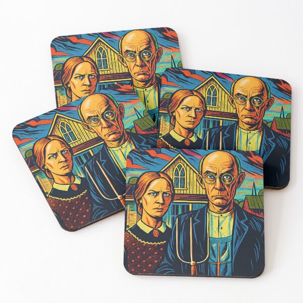 Item preview, American Gothic | Comics style - Cartoon designed and sold by ComicsFactory.