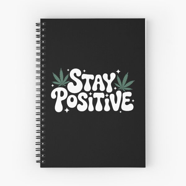 Item preview, “Stay Positive” Playful White Typography designed and sold by StoreXlk.