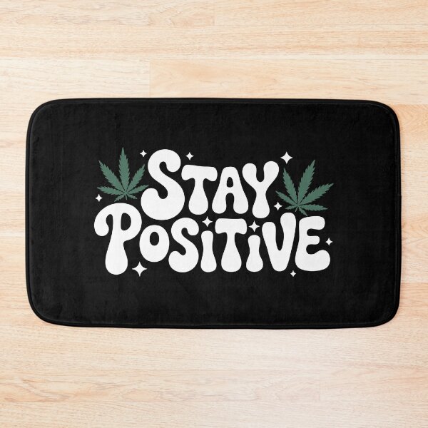 Item preview, “Stay Positive” Playful White Typography designed and sold by StoreXlk.