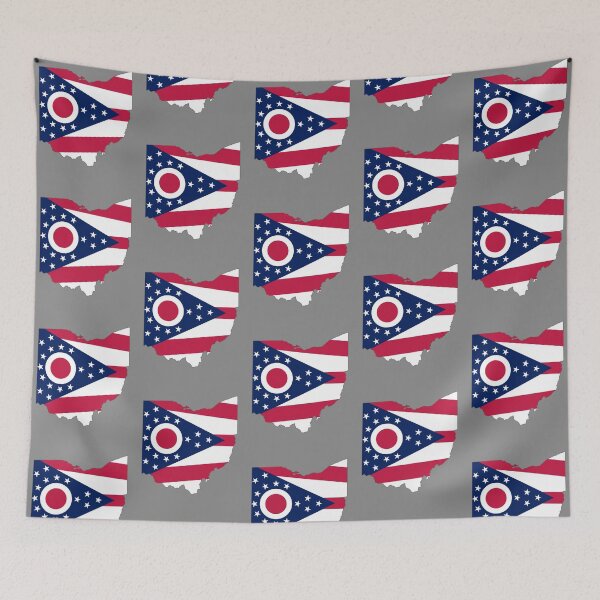 Item preview, Buckeye State Flag Map, Ohio State Pride and Heritage designed and sold by mashmosh.