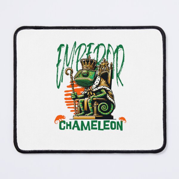 Item preview, Emperor Chameleon Royal Animal King Sitting on Throne designed and sold by Mosaiic1.