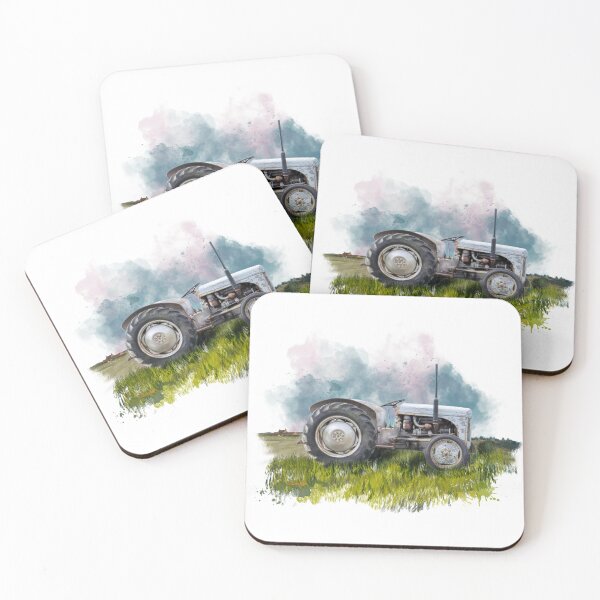 Item preview, “The little Grey Fergie’ Ferguson TE20 agricultural vintage tractor  designed and sold by Printfantasia .