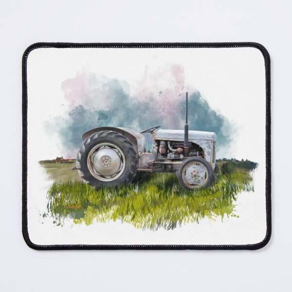 Item preview, “The little Grey Fergie’ Ferguson TE20 agricultural vintage tractor designed and sold by Printfantasia .