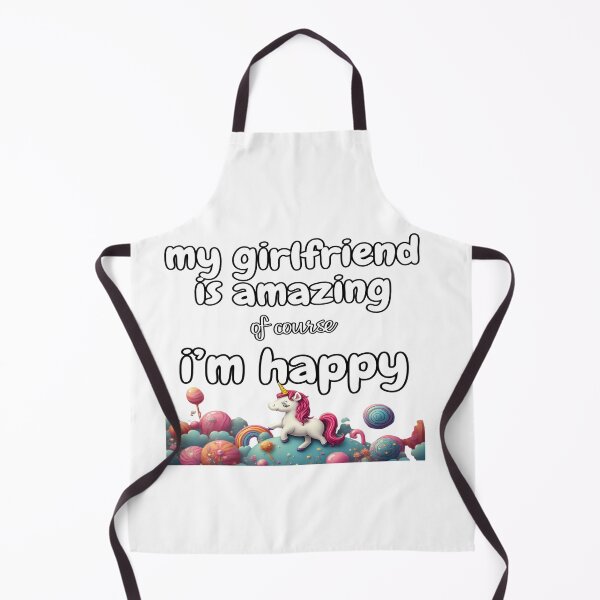 Item preview, My Girlfriend Is Amazing Of Course I'm Happy – Cute Funny Relationship Quote designed and sold by PressingFlowers.