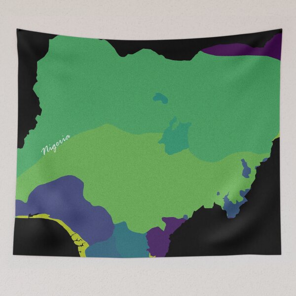 Item preview, Sketching Color Into the Earth - Nigeria designed and sold by AceMaps7.