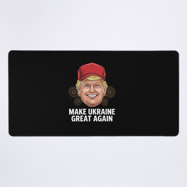 Item preview, Donald Trump with Ukrainian Flag Make Ukraine Great designed and sold by GamtosMintys.