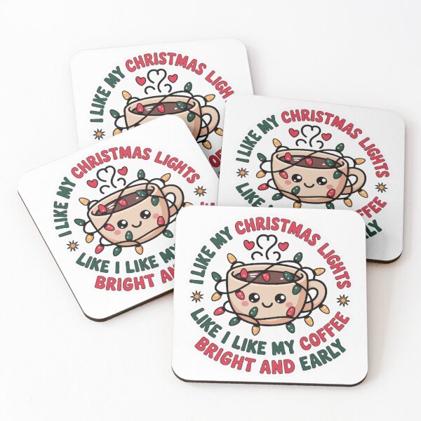 Item preview, I Like My Christmas Lights, Like i like My Coffee Bright and Early designed and sold by NicolasGlowArt.