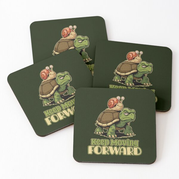 Item preview, Cartoon Turtle and Snail Motivation Quote designed and sold by TheJollyDoodle.