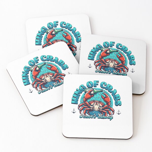 Item preview, King of Crabs Ocean's Bounty Seafood Mascot Vintage designed and sold by finkelart.