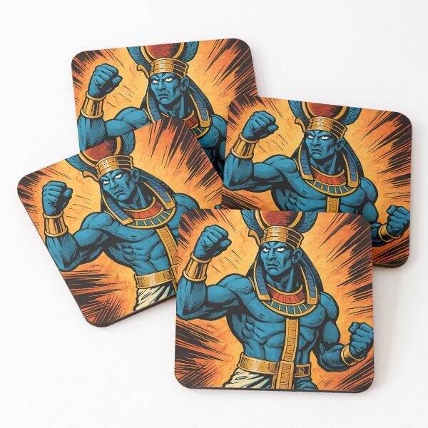 Item preview, Amun, Egyptian blue god | Comics style - Cartoon designed and sold by ComicsFactory.