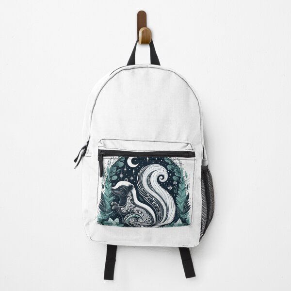 Item preview, Boho Woodland Skunk Under Crescent Moon designed and sold by BigBlueArt.