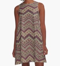 Seminole Tribal Dress 2 A-Line Dress