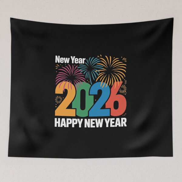 Item preview, Happy New Year 2026 – Celebration Collection designed and sold by MAZDZINE.