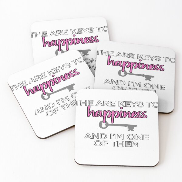 Item preview, There Are Keys to Happiness and I'm One of Them – Witty Positive Quote designed and sold by PressingFlowers.