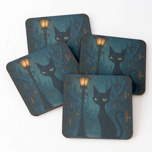 Item preview, Tim Burton Christmas Cat designed and sold by WeirdMDK.