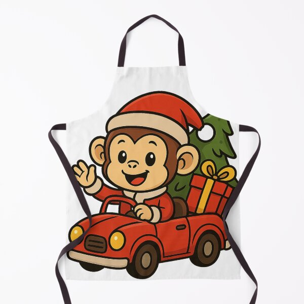 Item preview, monkey Christmas designed and sold by AYMAART.