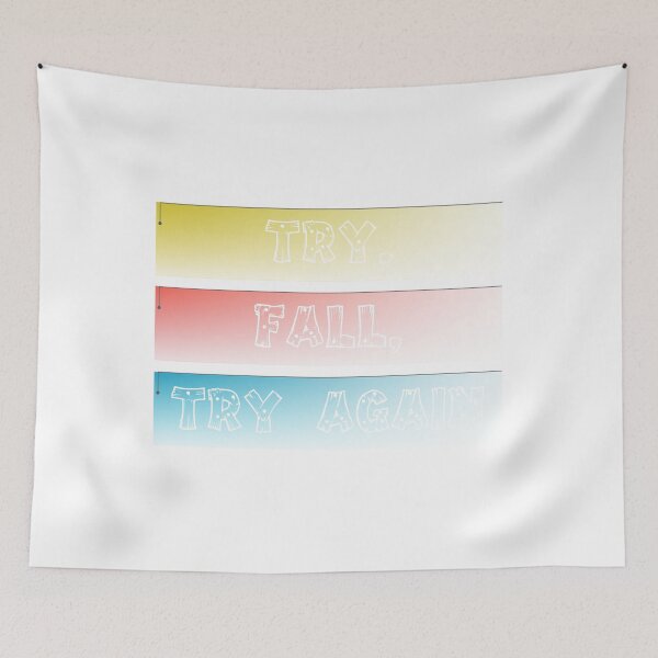Item preview, try, fall, try again designed and sold by ScOrPiOn sHoP.