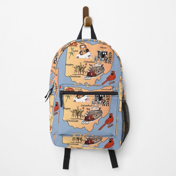 Item preview, Ohio Heritage Collage, Vintage Map, Buckeye Icons & City Landmarks designed and sold by mashmosh.
