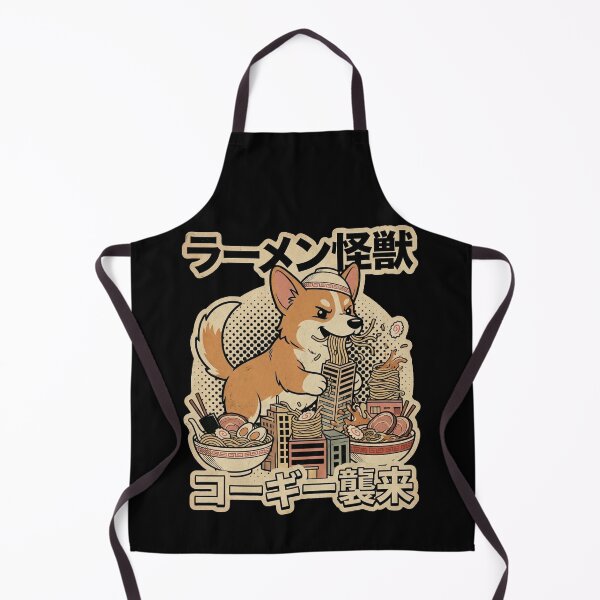 Item preview, Corgi Ramen Kaiju Monster Attack Funny Japanese Vintage Dog & Food Design designed and sold by Bongocomic.