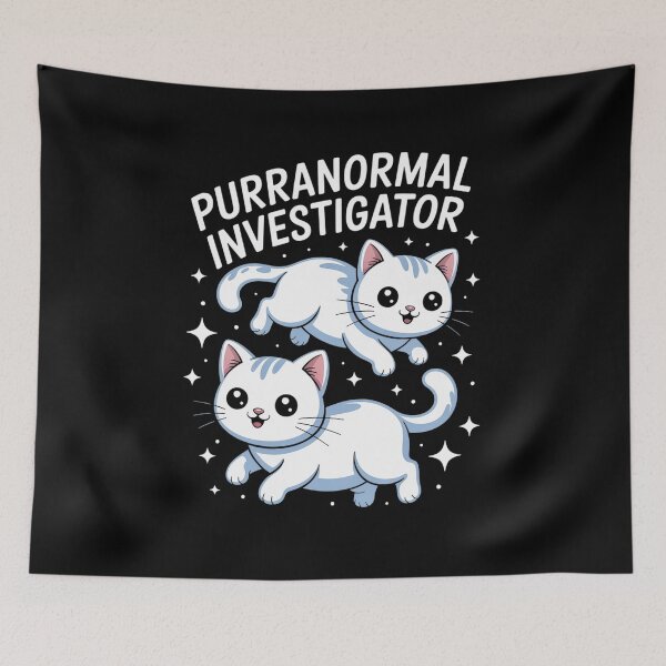 Item preview, Purranormal Investigator Paranormal Investigator Ghost Cat Men Women Kids  designed and sold by visionnen.