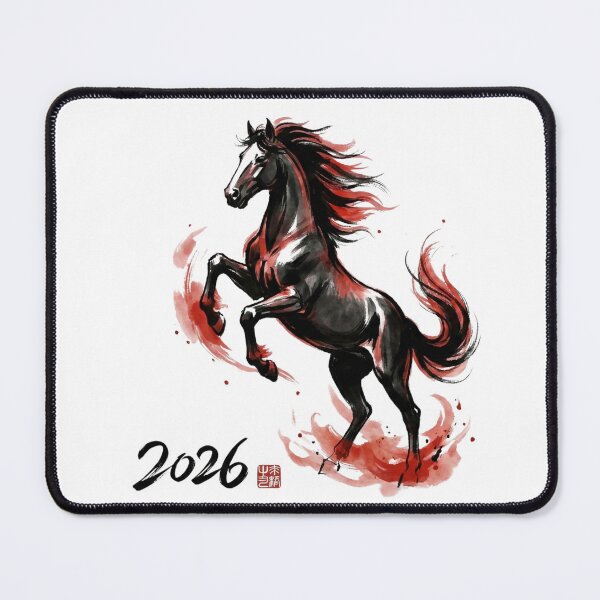 Item preview, 2026 Year of the Fire Horse - Dynamic Ink Wash Art designed and sold by xMErCUrY03x.