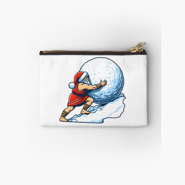 Item preview, Sisyphus Pushing Snowball - Greek Mythology Winter Task designed and sold by GREENZ0NE.