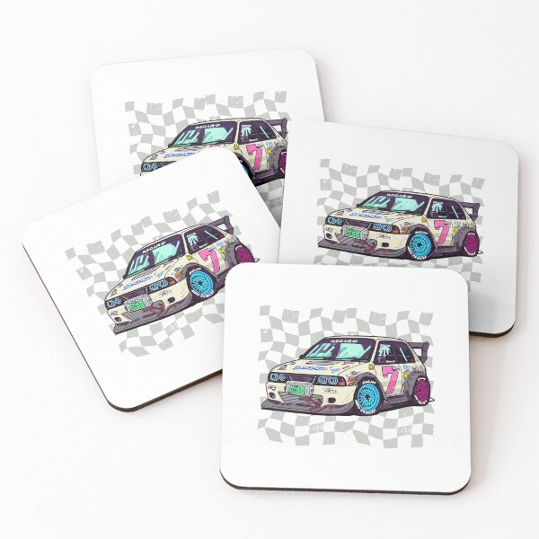 Item preview, Retro JDM Drift Car Illustration — Vintage Style Japanese Racing Art designed and sold by Colorful-Garden.