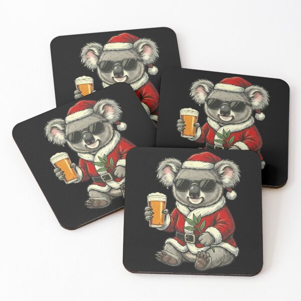 Item preview, Cool Santa Koala Sunglasses Beer Christmas designed and sold by k3rstman1.