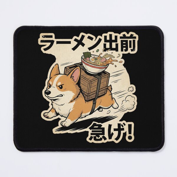 Item preview, Corgi Ramen Delivery Dog Japanese Vintage Noodle Runner - Kawaii Pet Food Service designed and sold by Bongocomic.