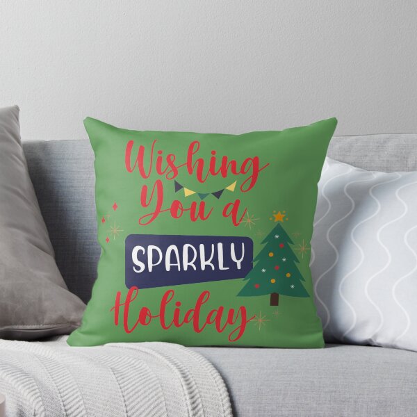 Item preview, WISHING YOU A SPARKLY HOLIDAY, HOLIDAY GIFT - GREEN designed and sold by StarStudio360.