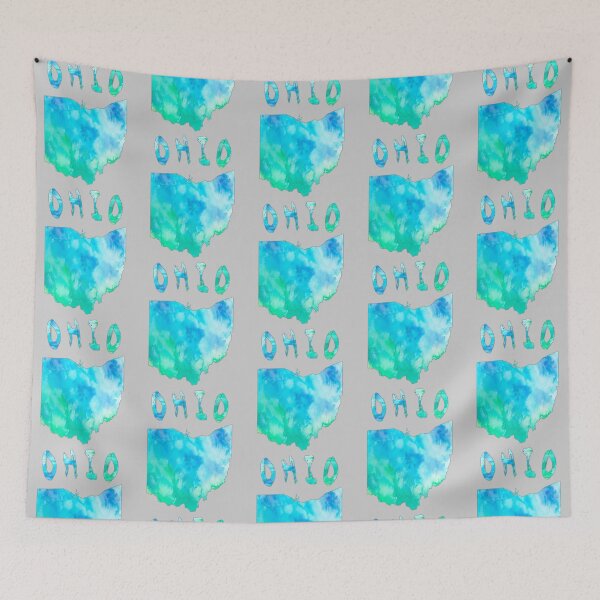 Item preview, Vibrant Ohio Watercolor Map - Artistic State Outline designed and sold by mashmosh.