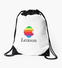 Full-blown Lemon Drawstring Bag