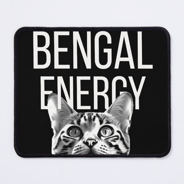 Item preview, Bengal Energy Monochrome | Modern Cat Lover Wall Art Gift designed and sold by SeNsArtGallery.