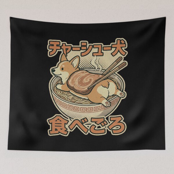 Item preview, Chashu Corgi Ramen Dog - Funny Japanese Noodle Lover & Kawaii Pet Design designed and sold by Bongocomic.