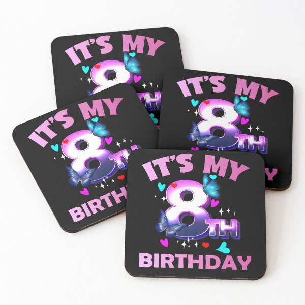Item preview, Butterflies - Girls And Boys - Its My 8Th Birthday designed and sold by TysonLangosh.